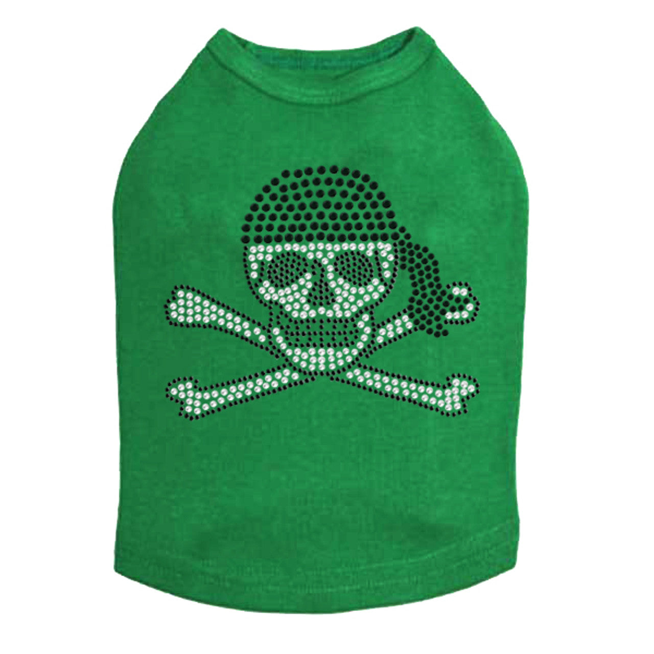 Skull with Black Bandanna- Dog Tank