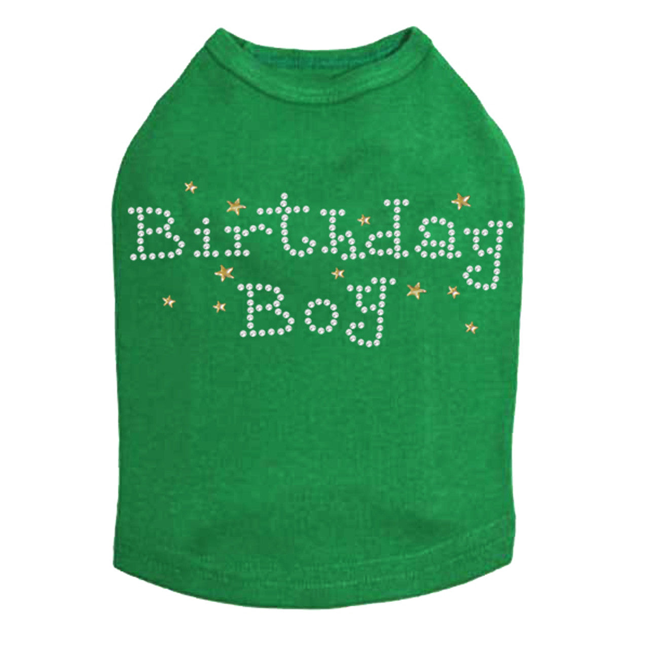Birthday Boy with Gold Stars - Dog Tank