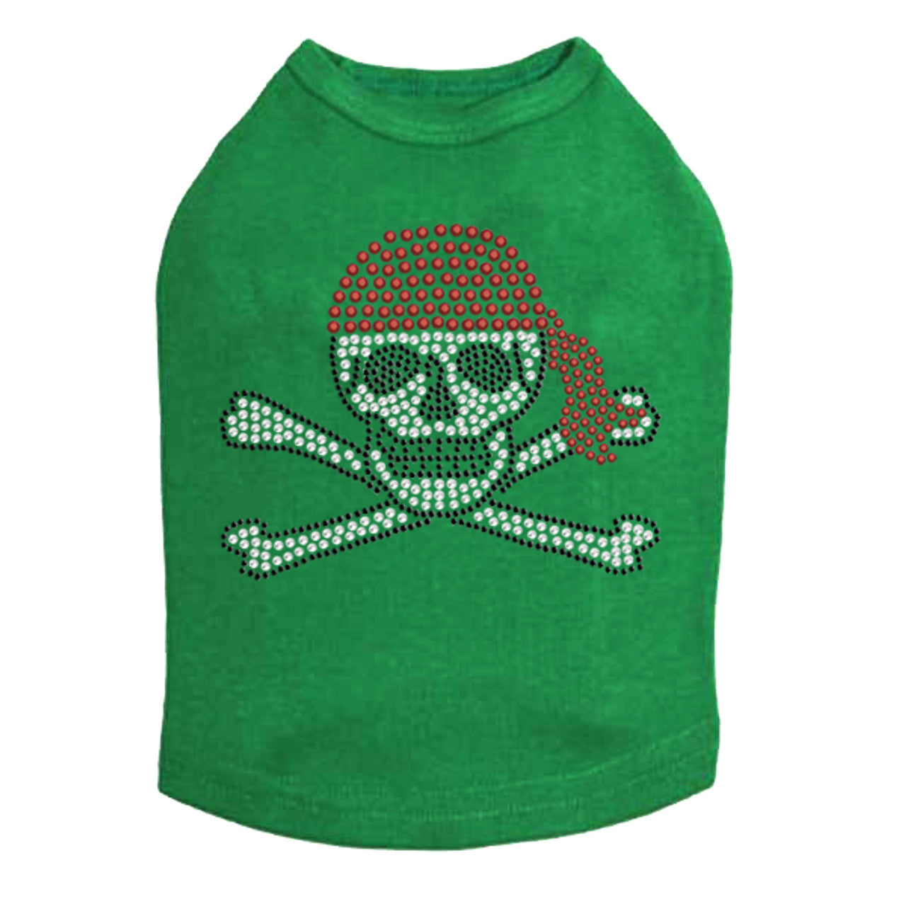 Skull with Red Bandanna- Dog Tank