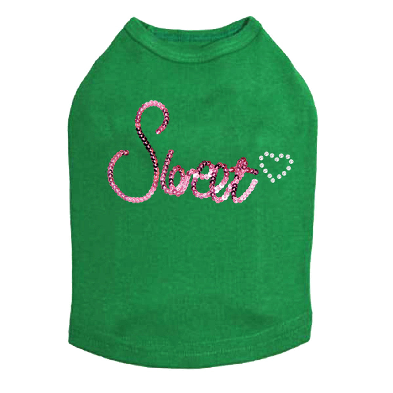 Sweet (Pink Sequins) - Dog Tank