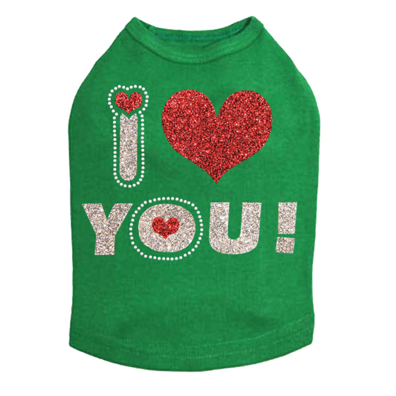 I Love You 2 - Dog Tank