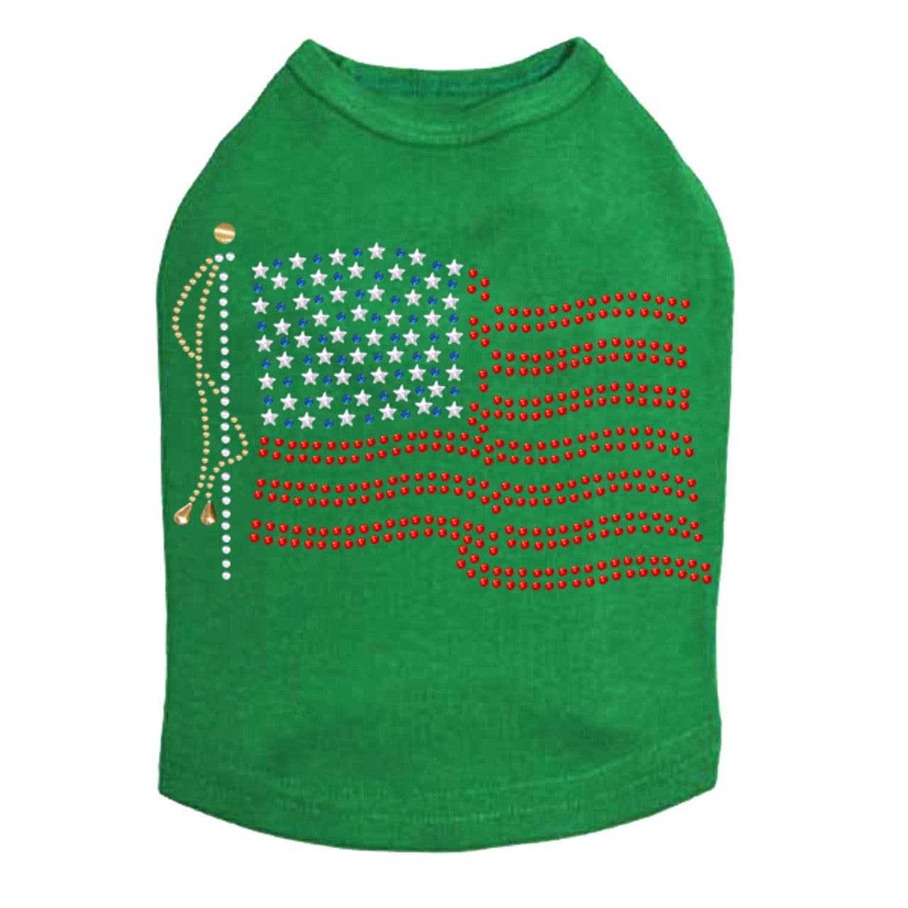 USA Flag - Dog Tank
