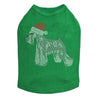 Schnauzer with Santa Hat - Dog Tank