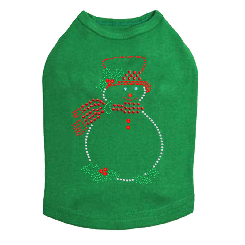 Snowman Outline - Dog Tank