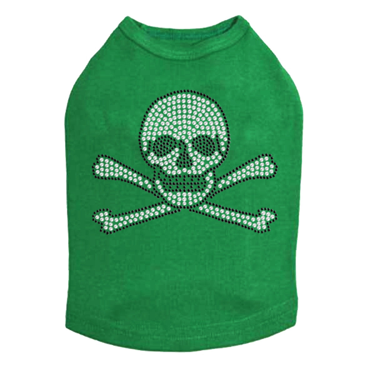 Rhinestone Skull - Dog Tank
