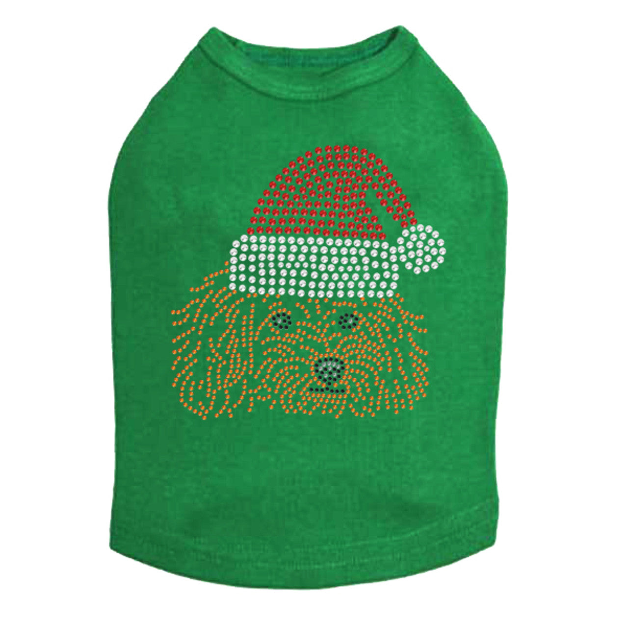 Teddy Poodle with Santa Hat - Dog Tank