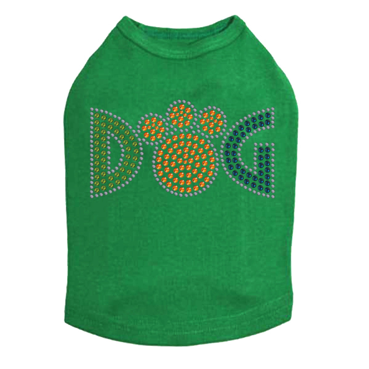 Dog (Rhinestones) - Dog Tank