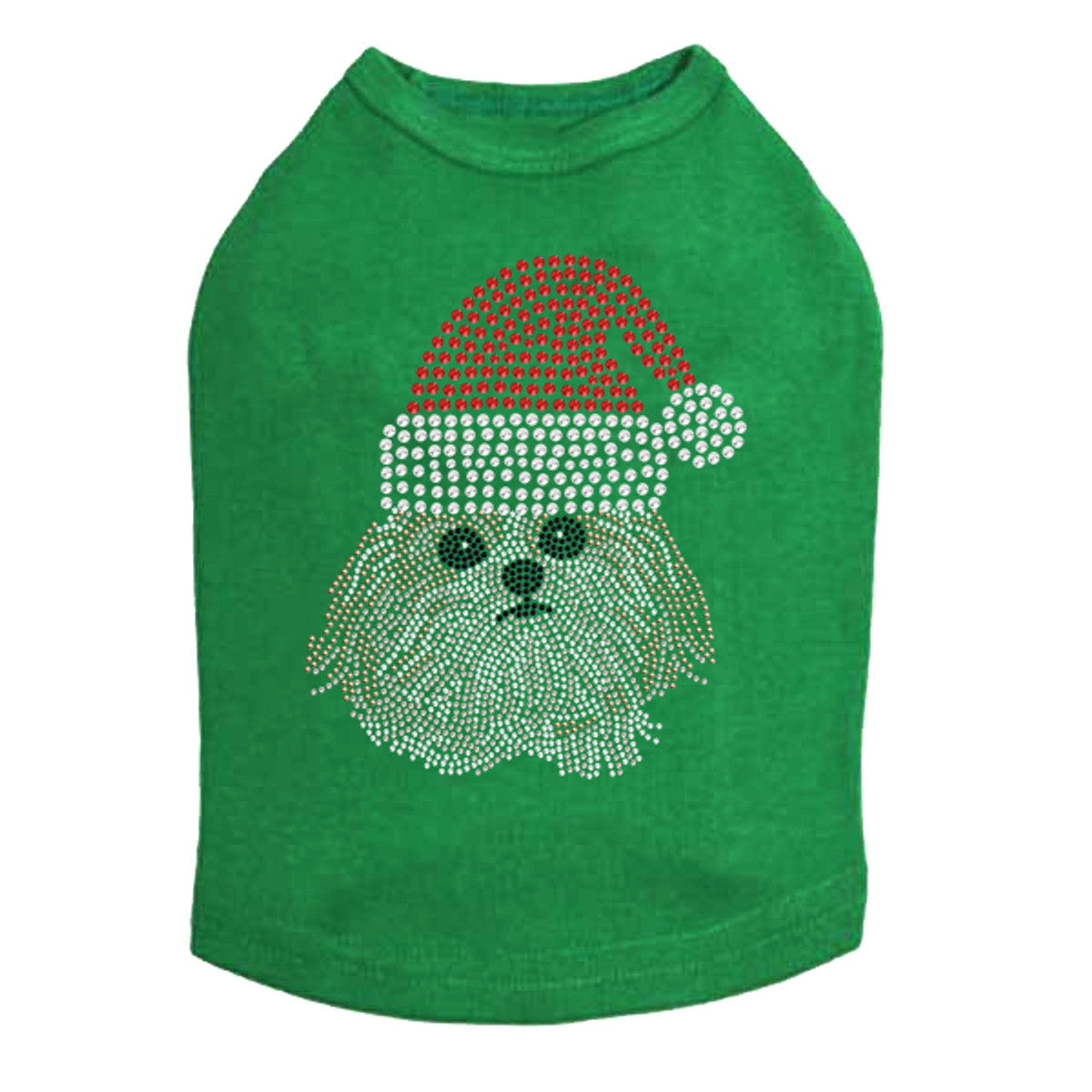 Shih Tzu with Santa Hat - Dog Tank