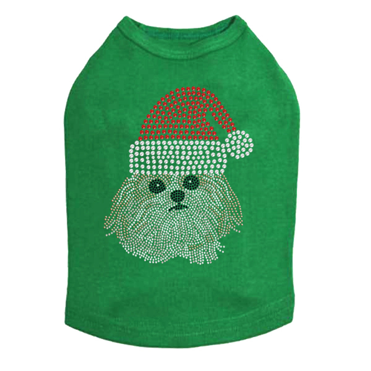 Shih Tzu with Santa Hat - Dog Tank