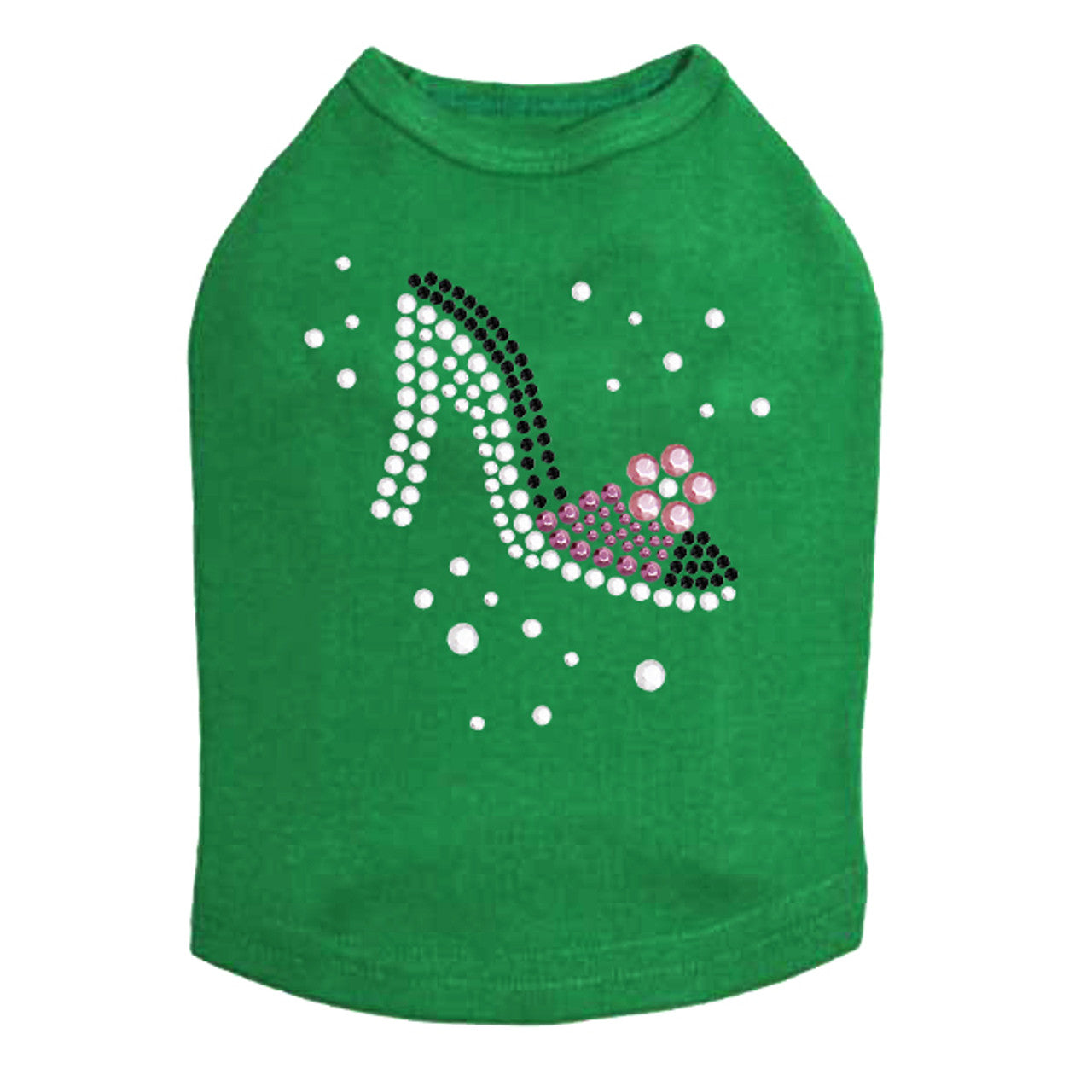 High Heel Shoe (Pink & Black) - Dog Tank