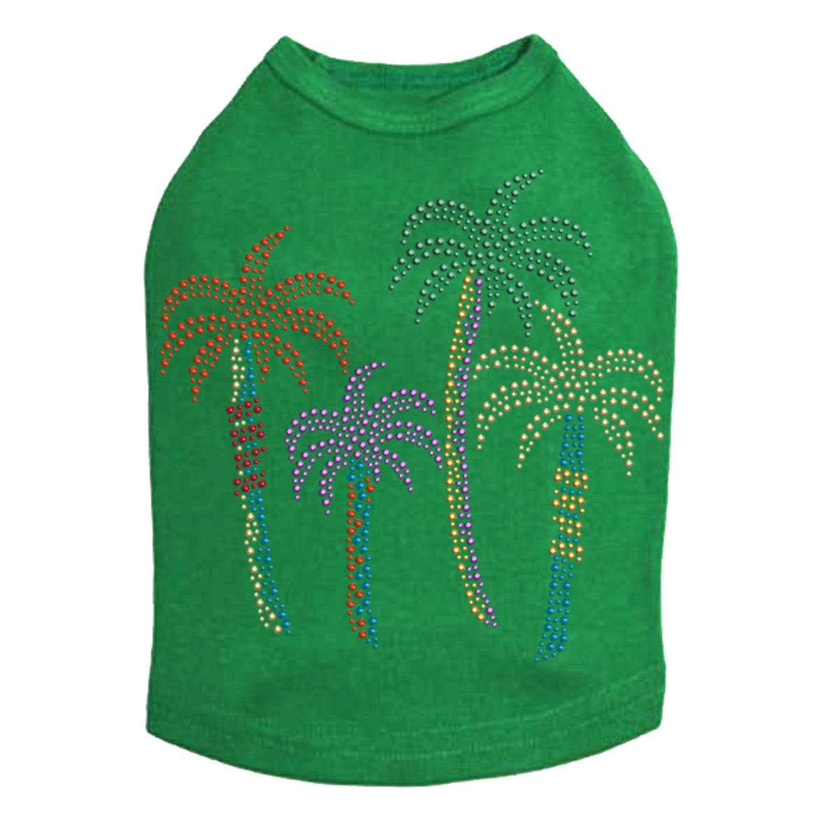 Palm Trees - Multicolor - Dog Tank