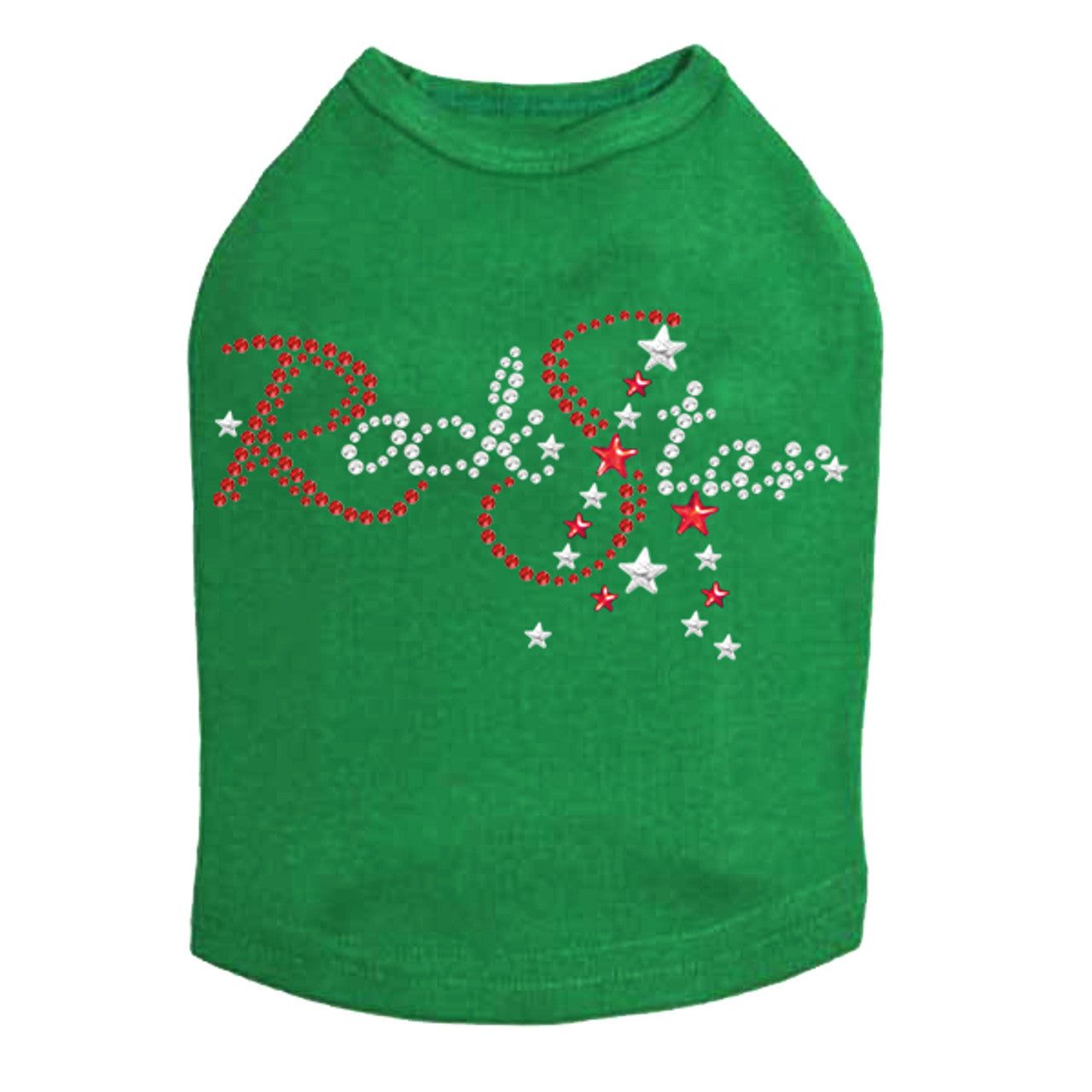 Rock Star (Red - Austrian crystal Rhinestones) - Dog Tank