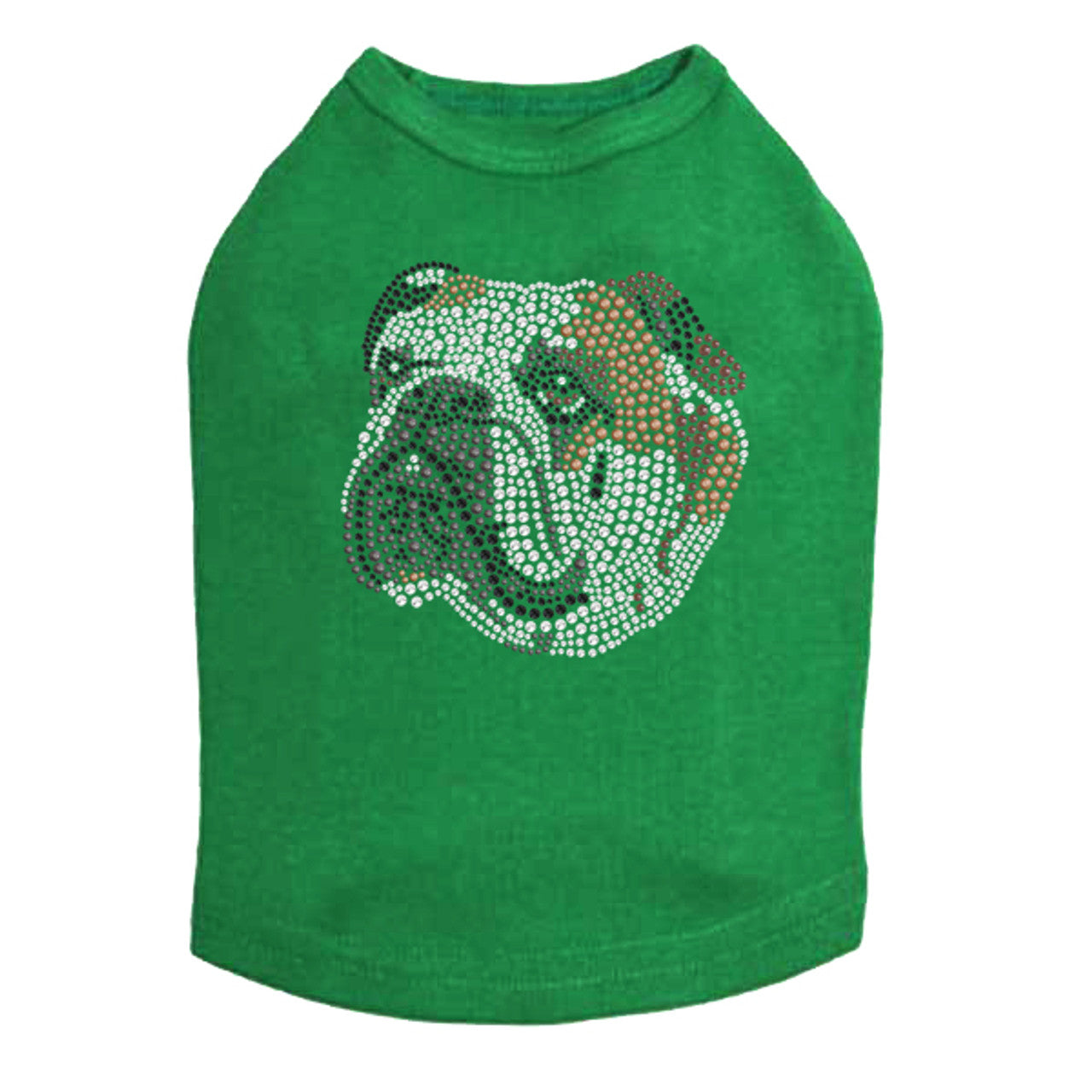 Bulldog Face (Brown) - Dog Tank