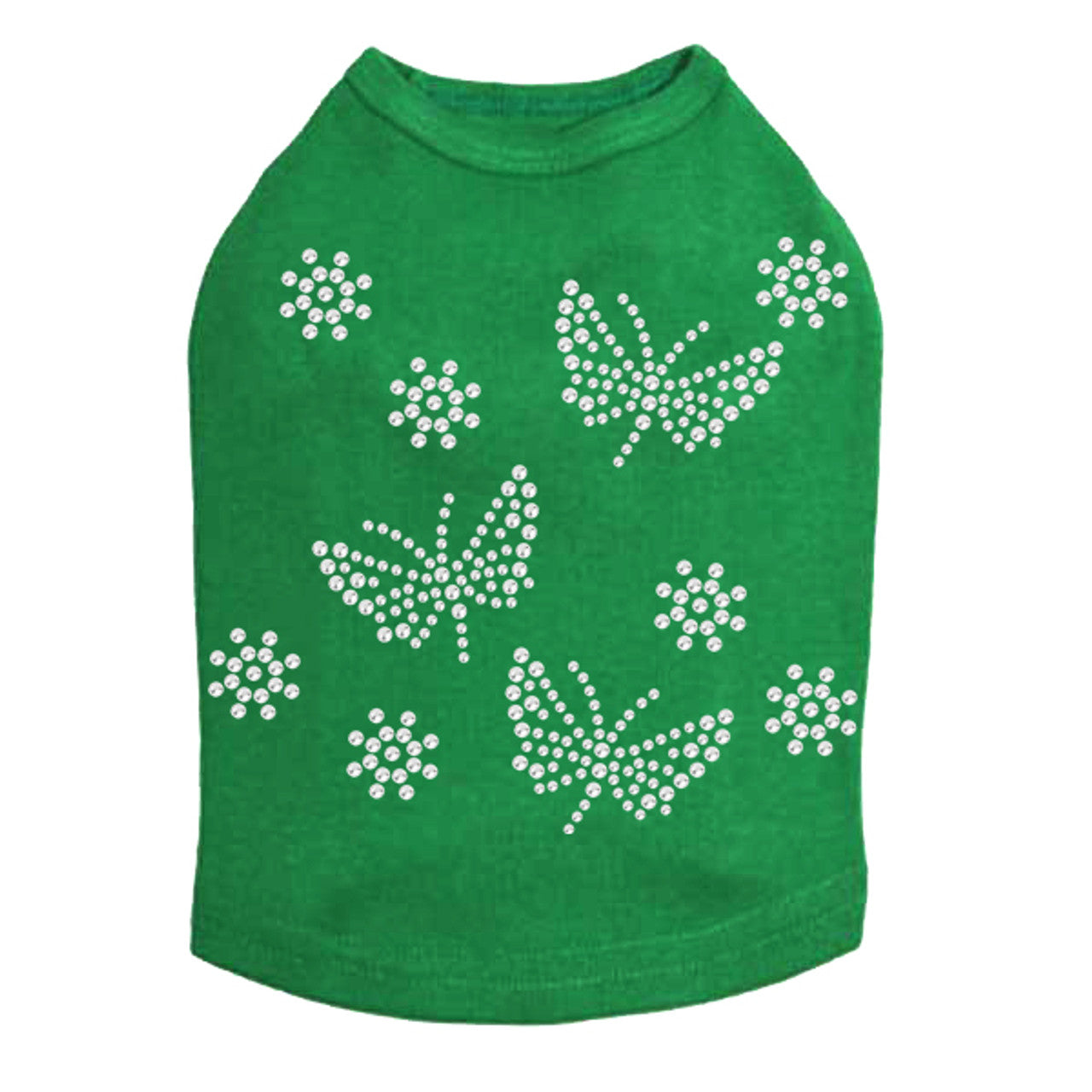 Small Rhinestone Butterflies - Dog Tank