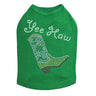 Boot (Green & Turquoise with Yee Haw) - Dog Tank