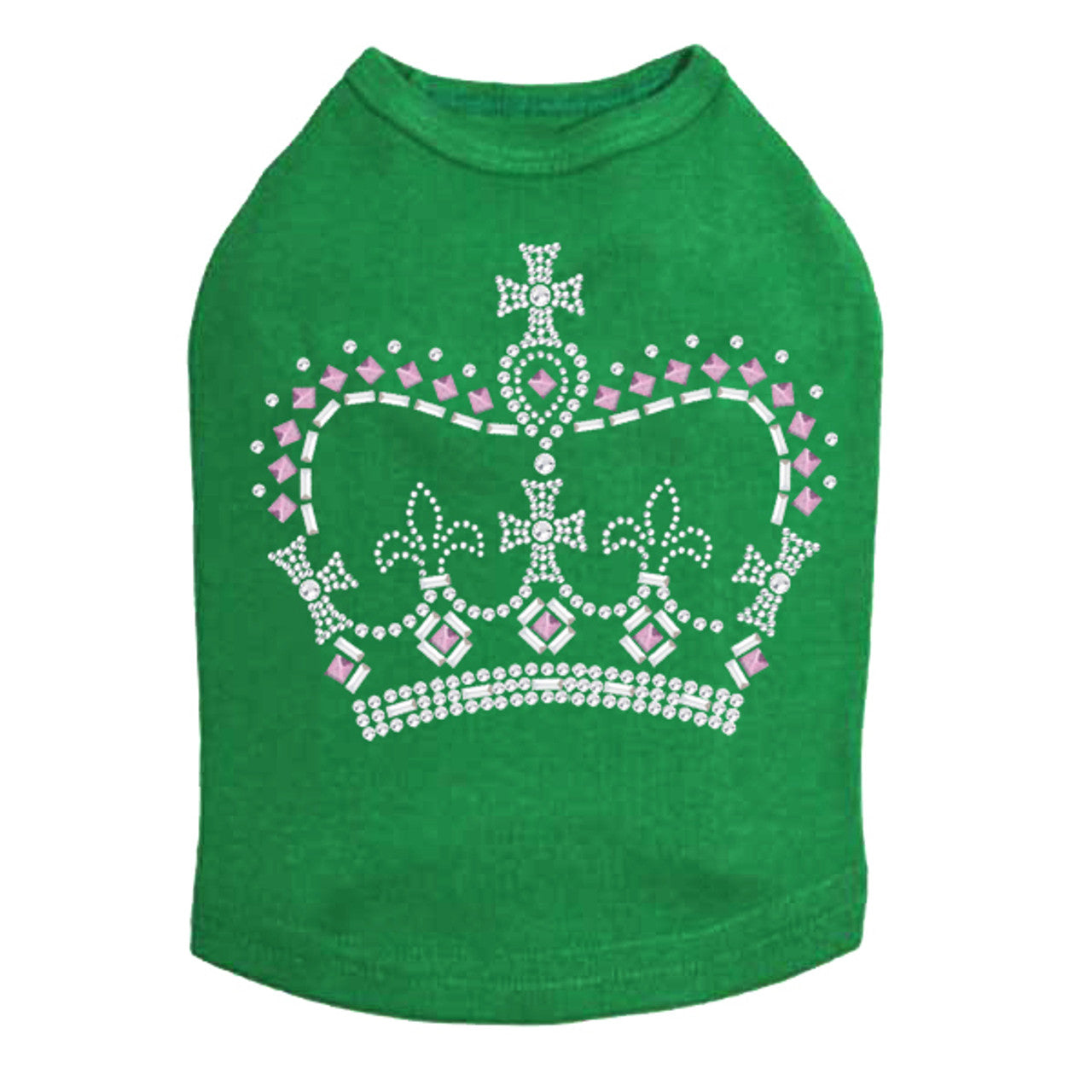 Crown 15 (Clear, Silver, & Pink) - Dog Tank