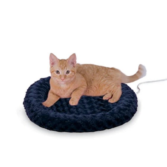 K&H Thermo-Kitty Fashion Splash Heated Cat Bed - Orthopedic, Energy-Efficient, Plush Indoor Cat Bed, Machine Washable