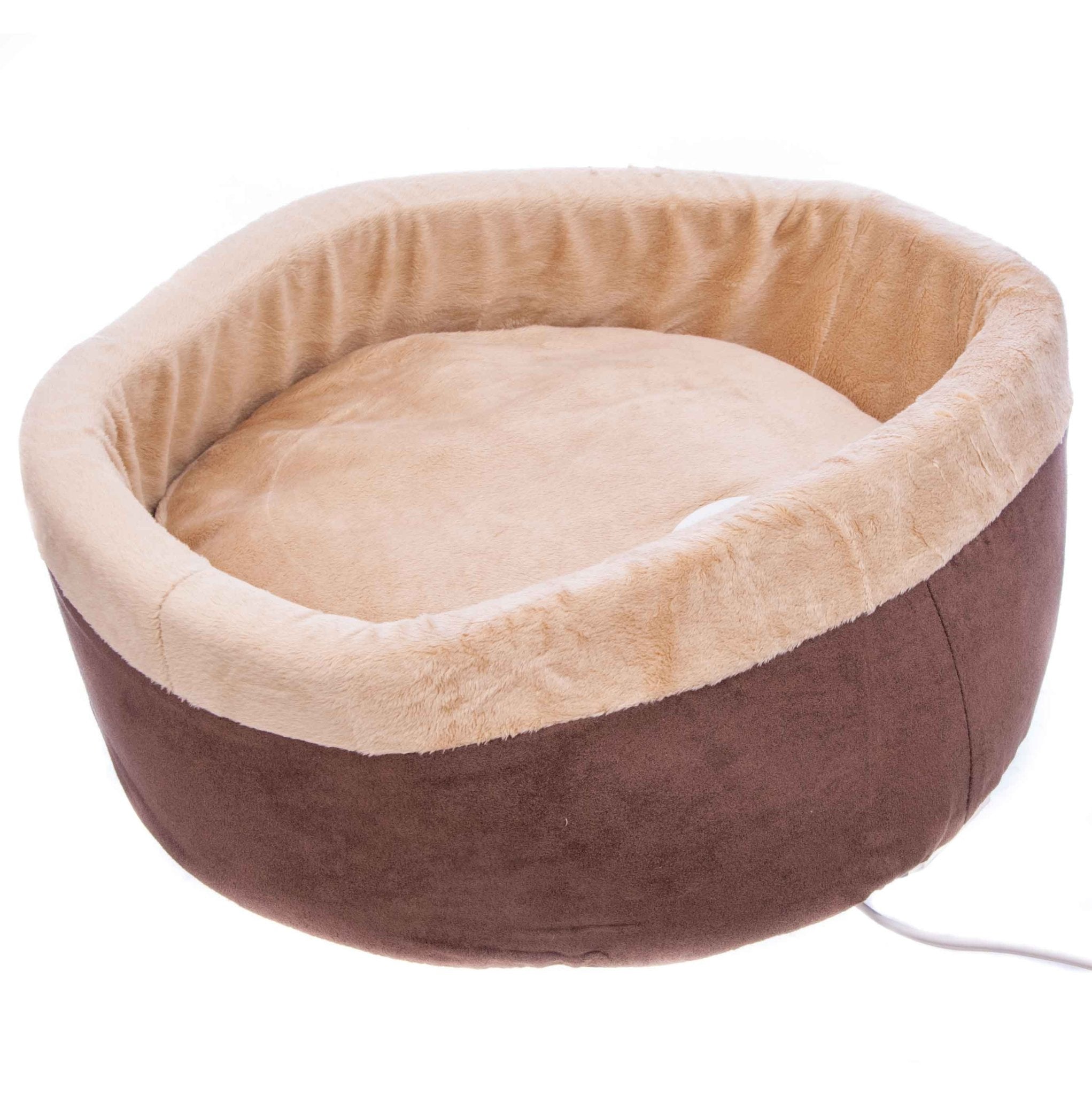 K&H Pet Products Thermo-Kitty Bed Indoor Heated Cat Bed - Safe, Energy Efficient & Washable