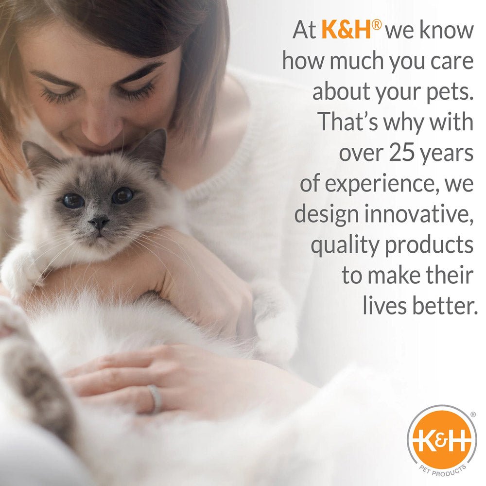 K&H Thermo-Kitty Heated Cat Tunnel - Indoor Heated Cat Bed and Play Tunnel with Machine Washable Pillow
