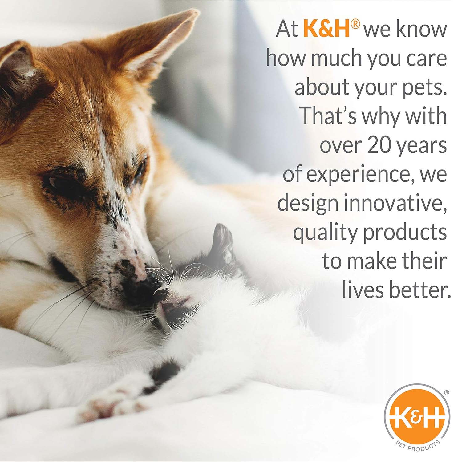 K&H Thermo-Pet Heated Mat for Small Dogs and Cats - Indoor Heated Bed Pad