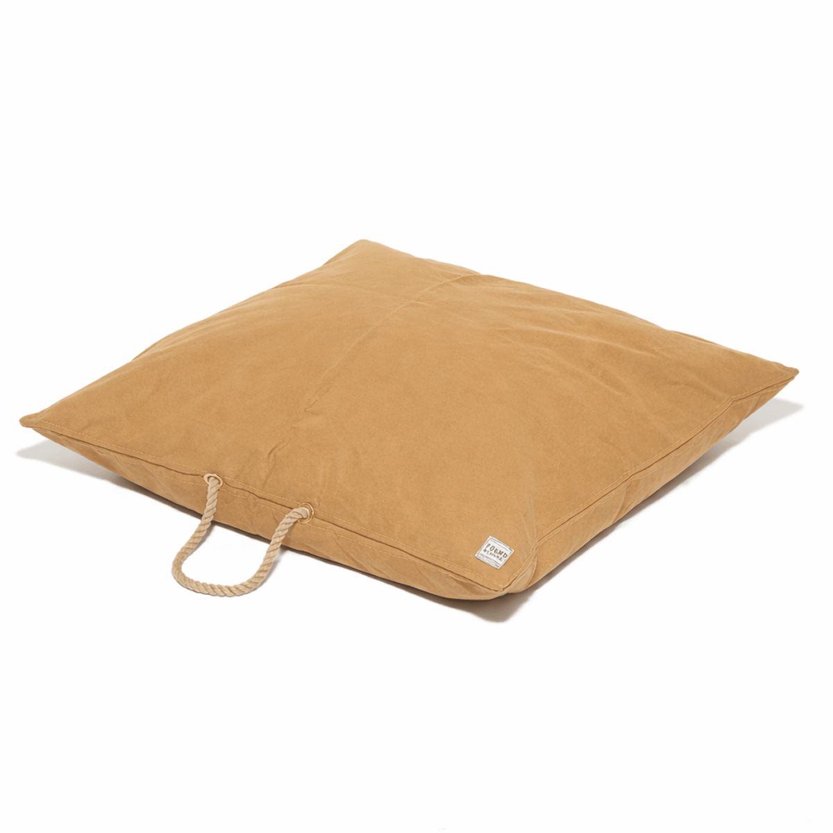 Khaki Waxed Cotton Canvas Dog Bed