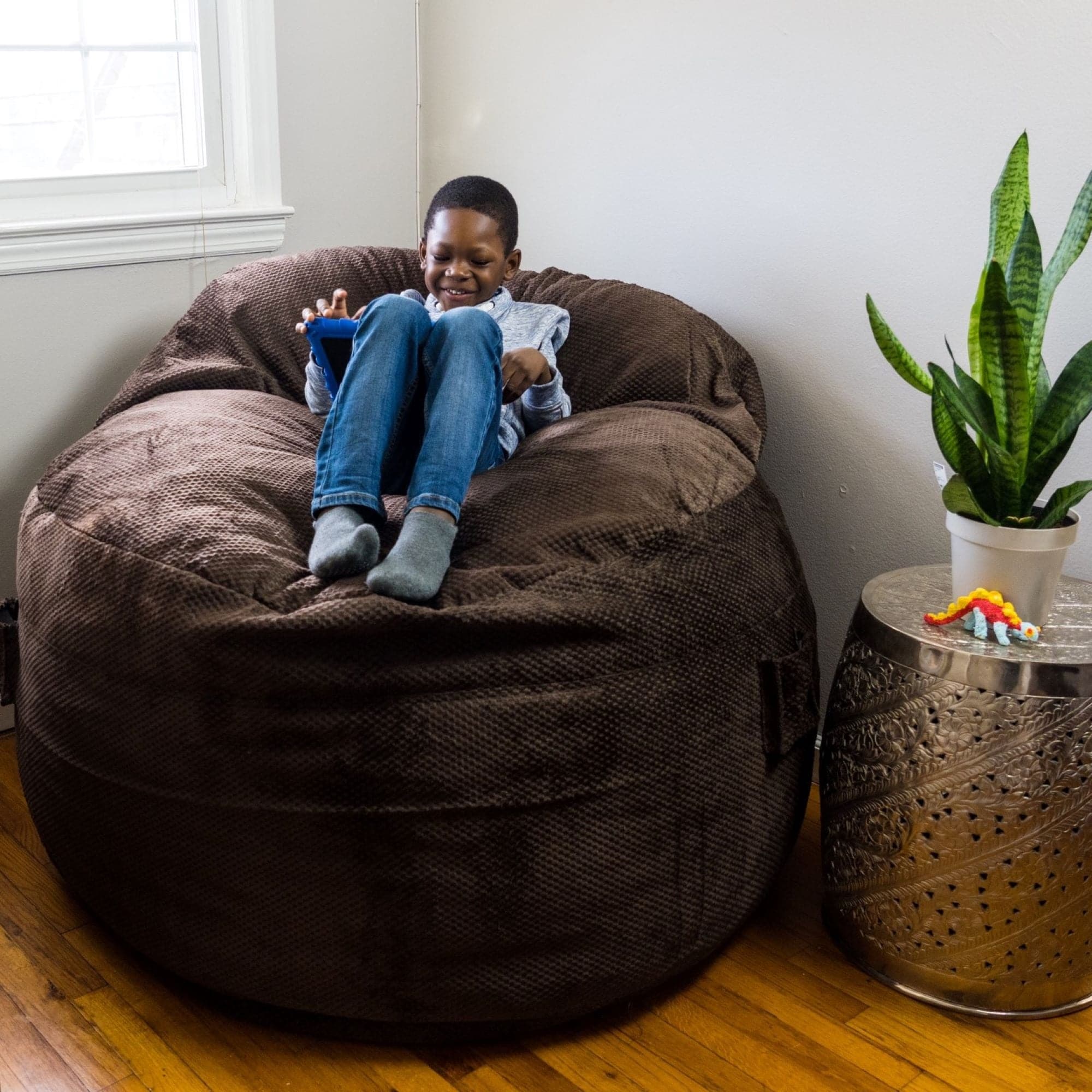 CordaRoy's Queen Chenille Nest Convertible Bean Bag Chair