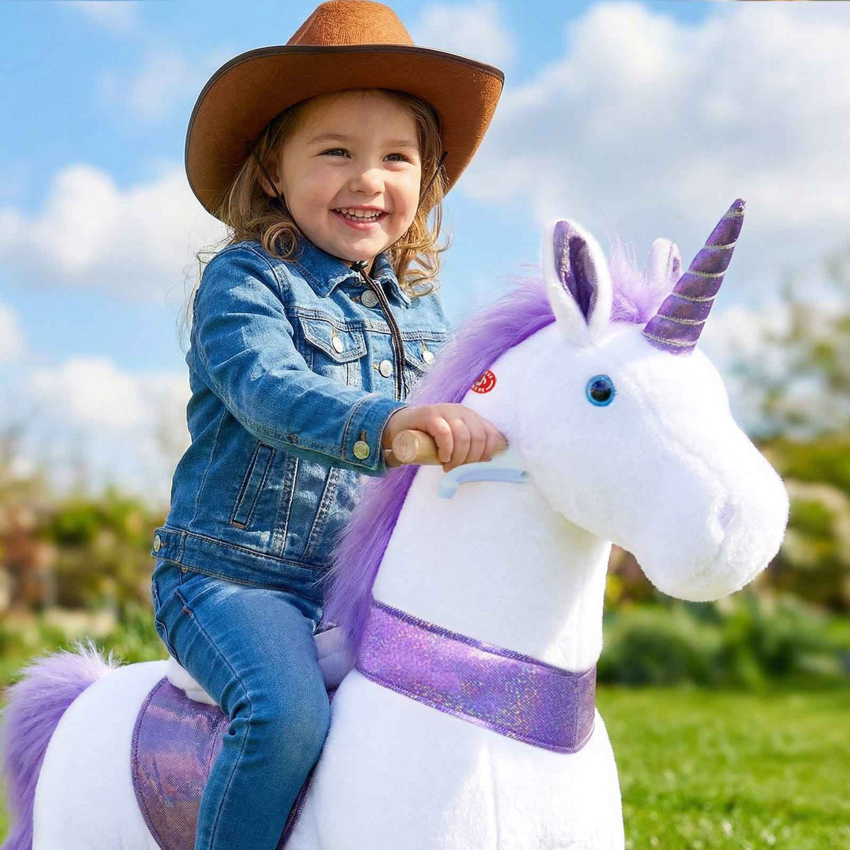 Model U Unicorn Ride-On Toy Age 7+ - Purple
