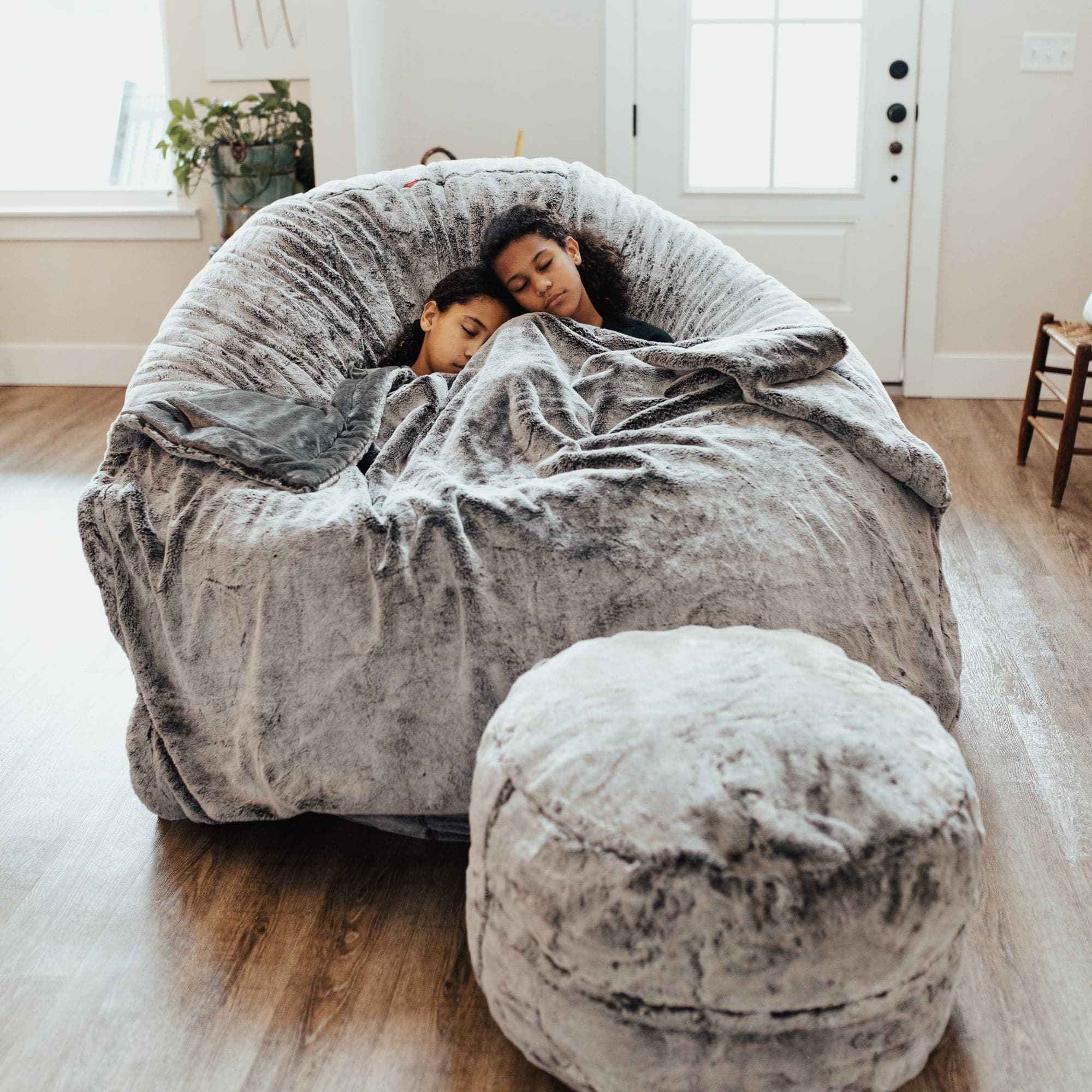CordaRoy's King Faux Fur Convertible Bean Bag Chair