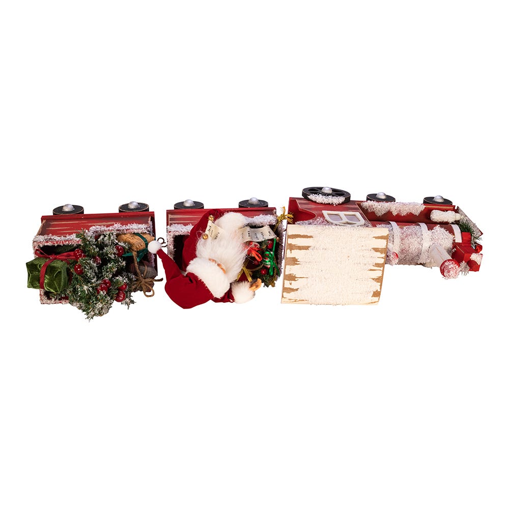 Kurt Adler 30.5-Inch Kringle Klaus Santa On Train