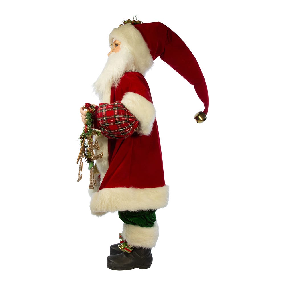 Kurt Adler 36-Inch Kringle Klaus with "Believe" Garland