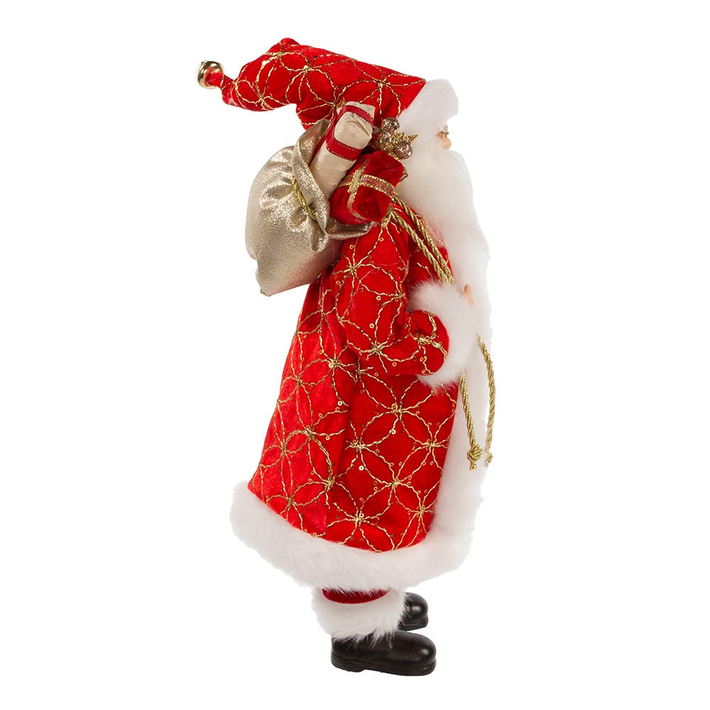 Kurt Adler 17-Inch Kringle Klaus Red Santa with Gifts