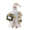 Kurt Adler 18-Inch Kringles Cream Santa with Gift and Wreath