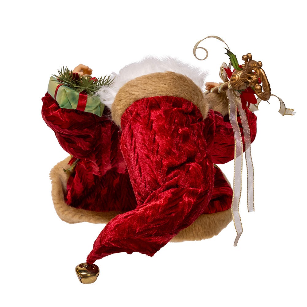 Kurt Adler 18-Inch Kringles Elegant Red Santa