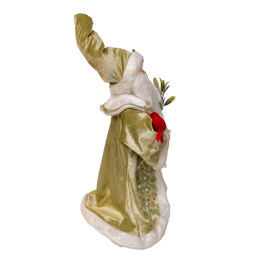 Kurt Adler 18-Inch Kringles Mistletoe Kisses Santa table piece