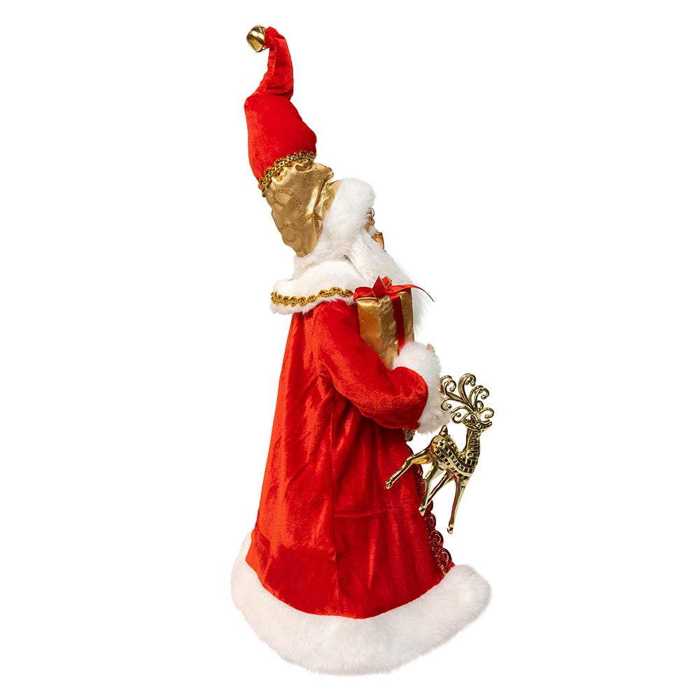 Kurt Adler 18" Standing Red and Gold Santa