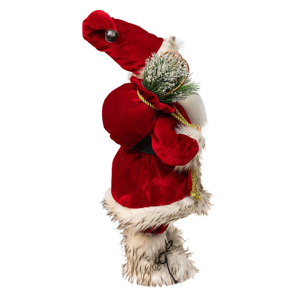 Kurt Adler 18-Inch KSA Kringles Rustic Santa with Skis