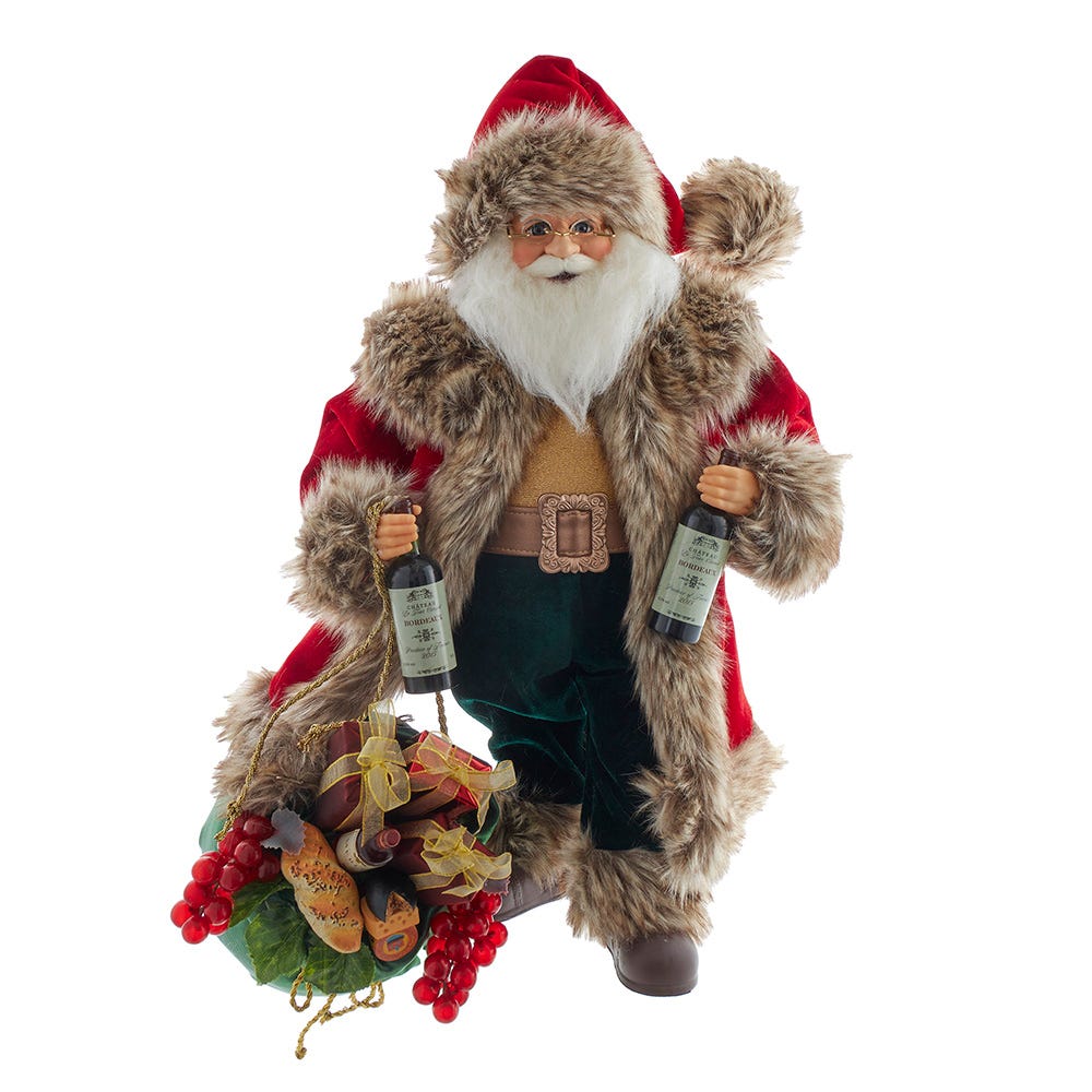 Kurt Adler 18" Kringles Vineyard Santa