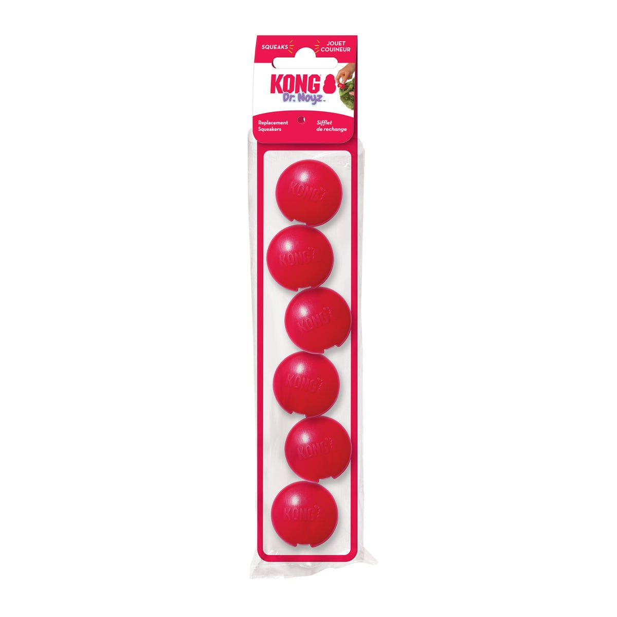 KONG Dr. Noyz X-Small Plush Dog Toys - Stuffing-Free, Soft Cuddle Toy with Removable and Extra Squeaker for Small Dogs