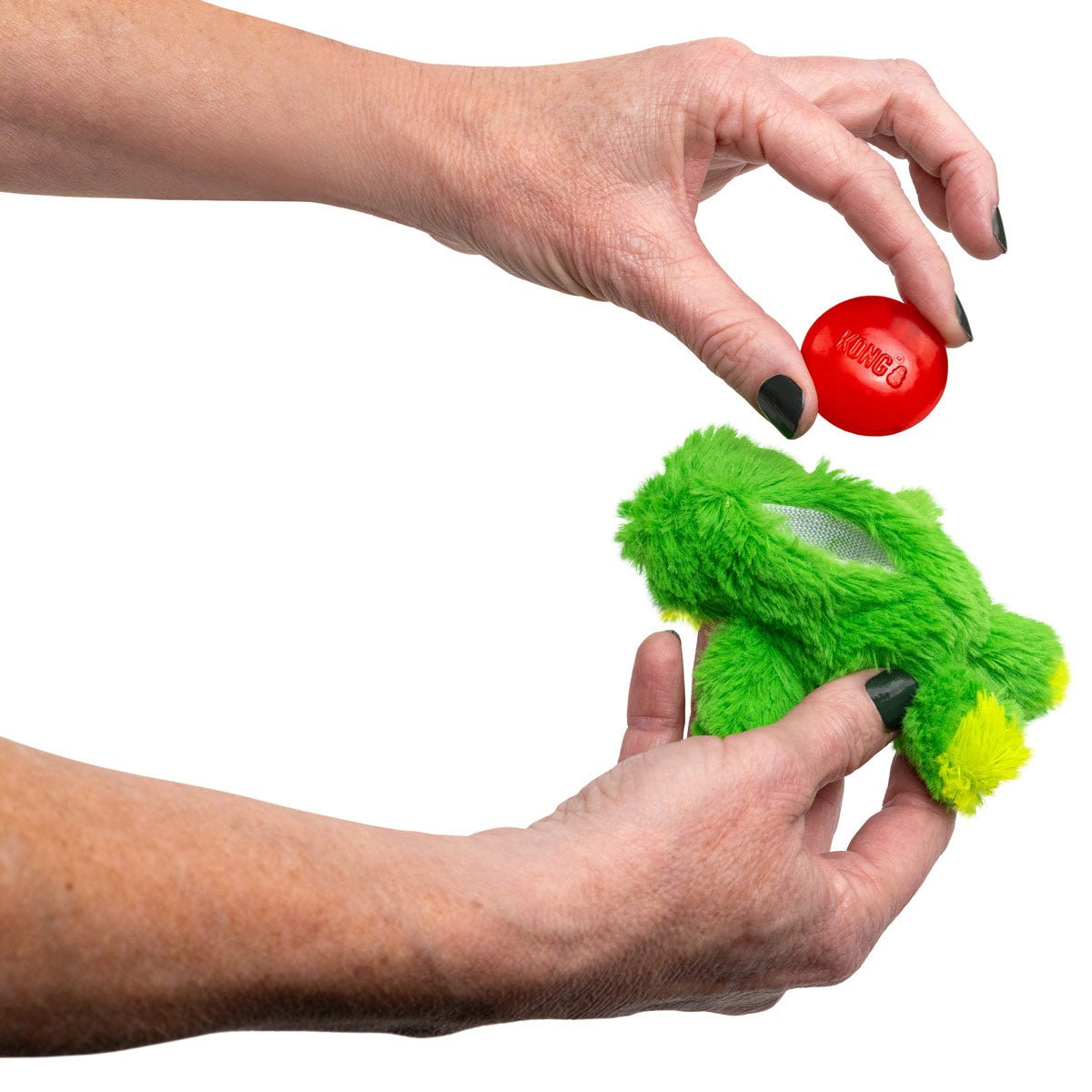 KONG Dr. Noyz X-Small Plush Dog Toys - Stuffing-Free, Soft Cuddle Toy with Removable and Extra Squeaker for Small Dogs