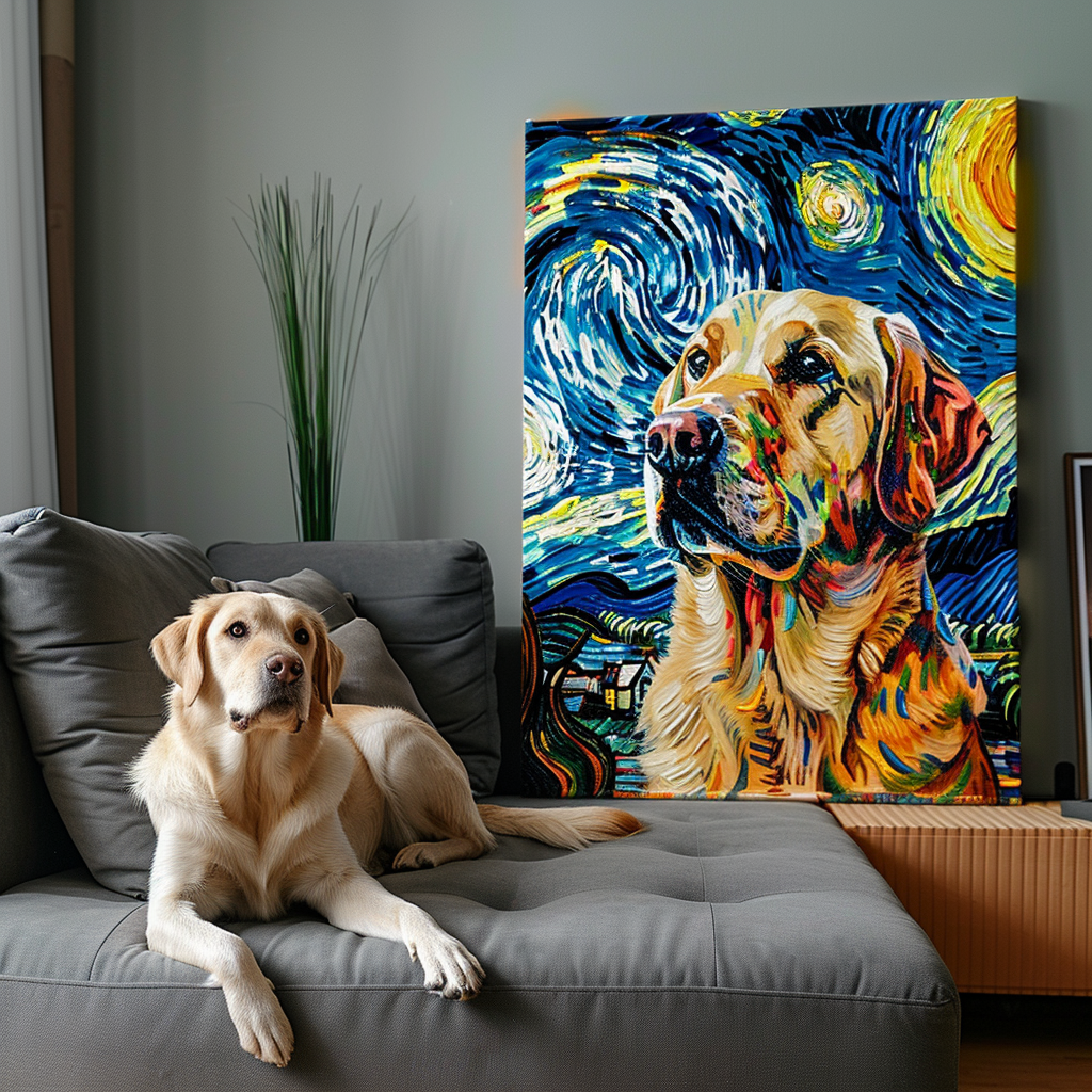 VG Starry Night Texture Portrait