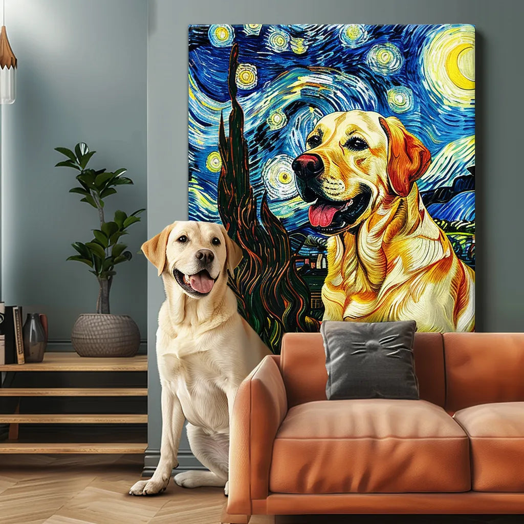 VG Starry Night Texture Portrait