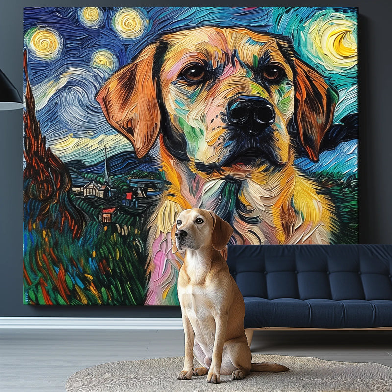 VG-Starry Night Texture Portrait