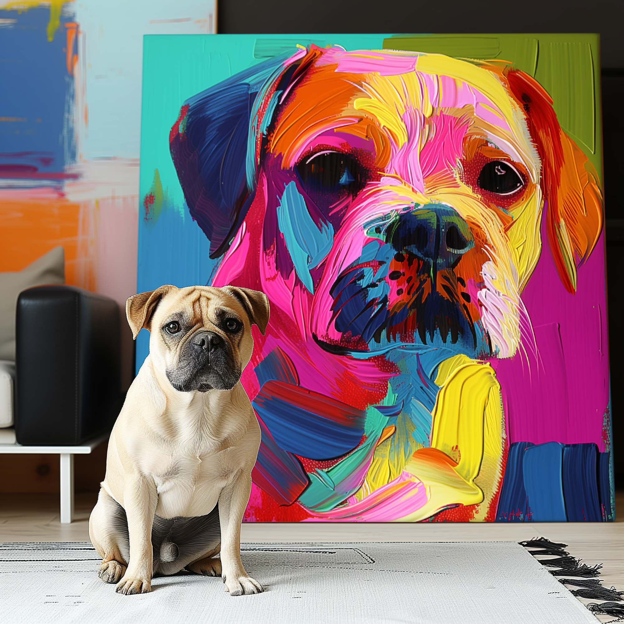 Neo Pop Art Texture Portrait