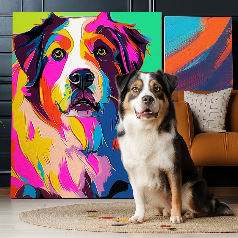 Neo-Pop Art Texture Portrait