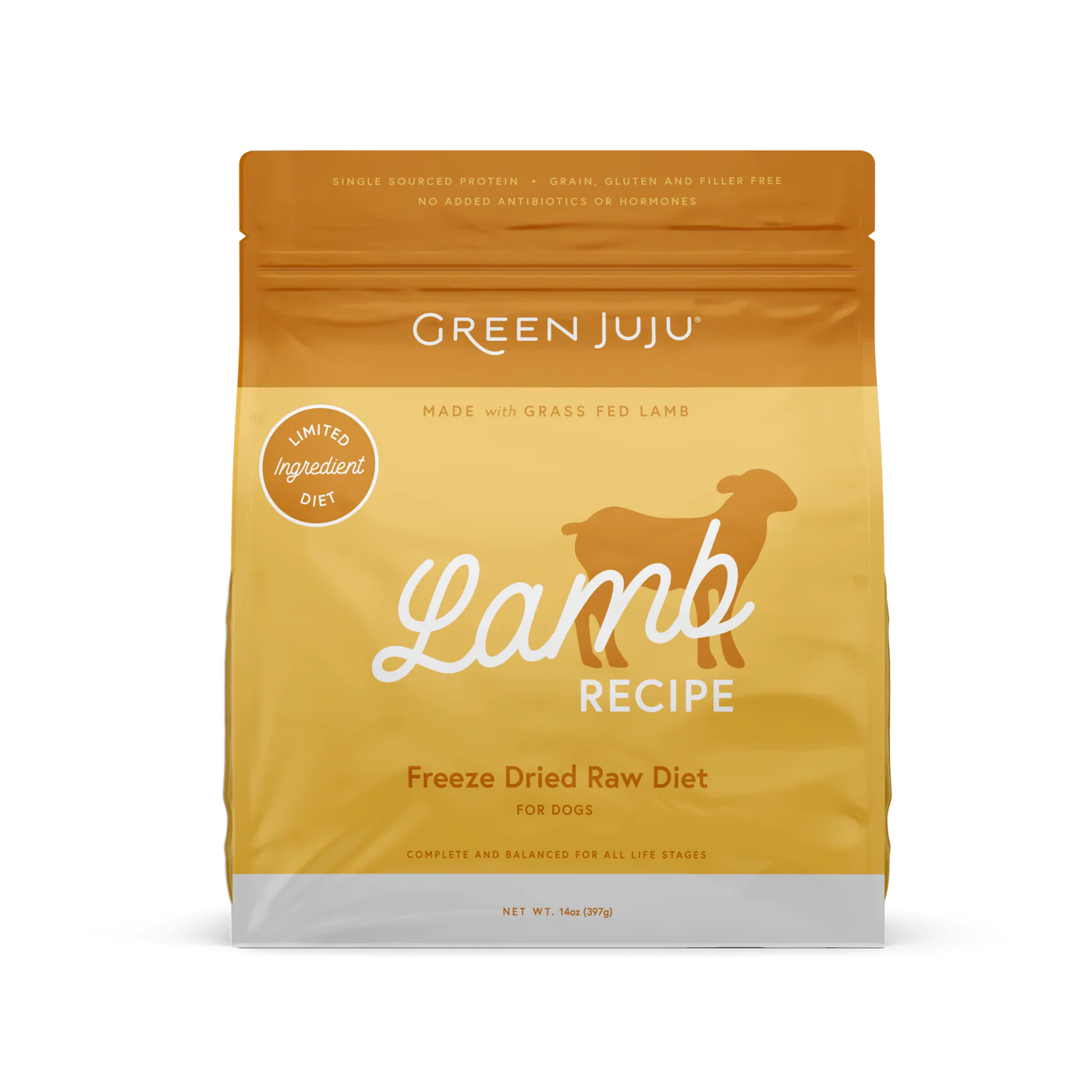Green Juju Lamb Recipe Freeze Dried Dog Food (14OZ)