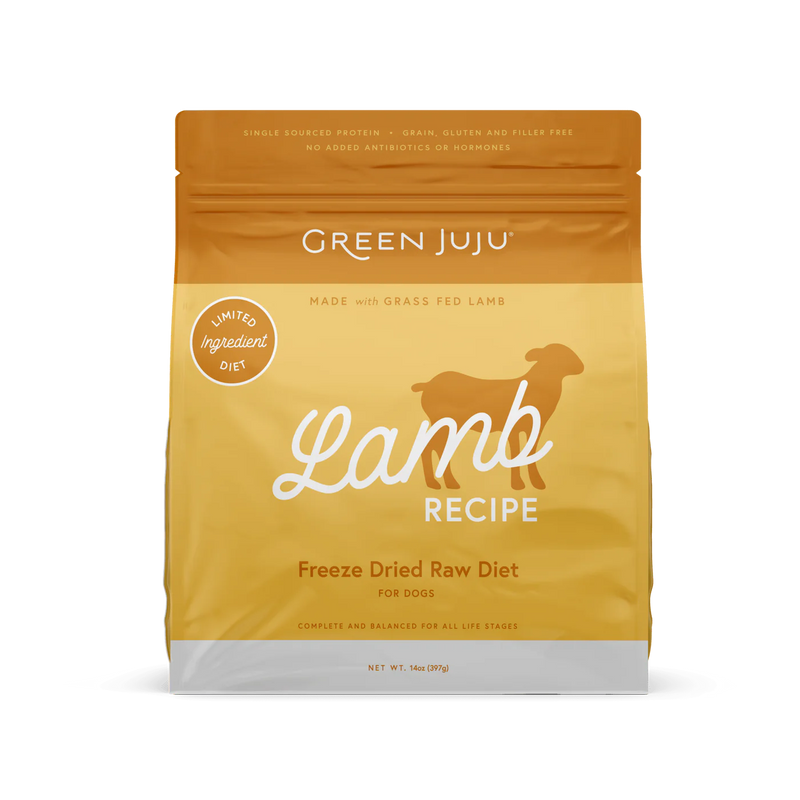 Green Juju Lamb Recipe Freeze Dried Dog Food (14OZ)