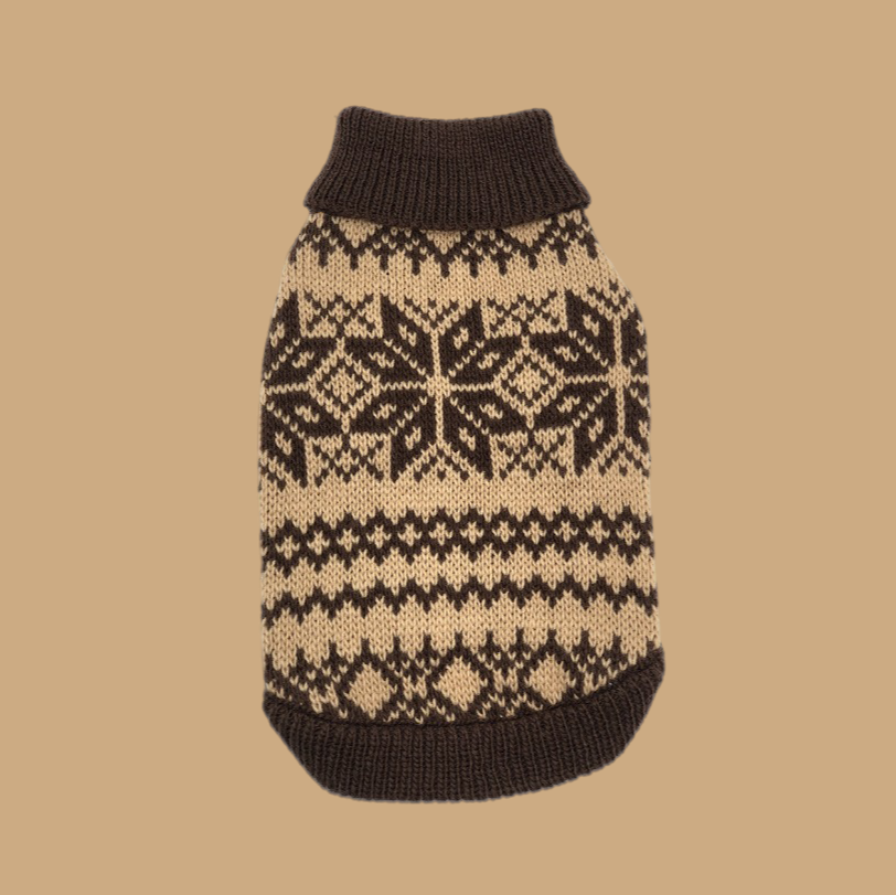 The Latte | Beige Turtleneck Dog Sweater