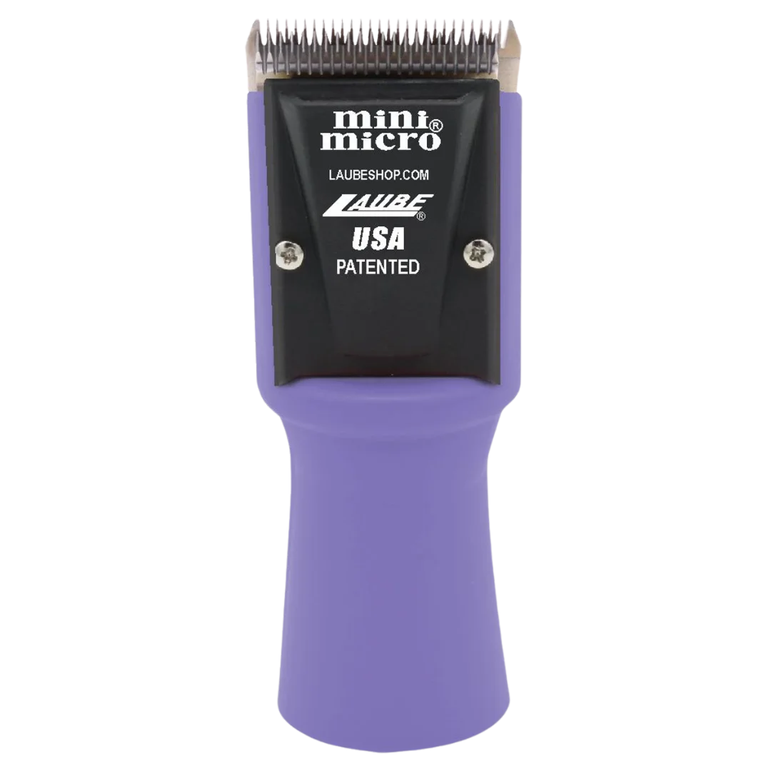 Mini Micro Cordless 2 Speed Clipper Purple with Two Batteries by Laube