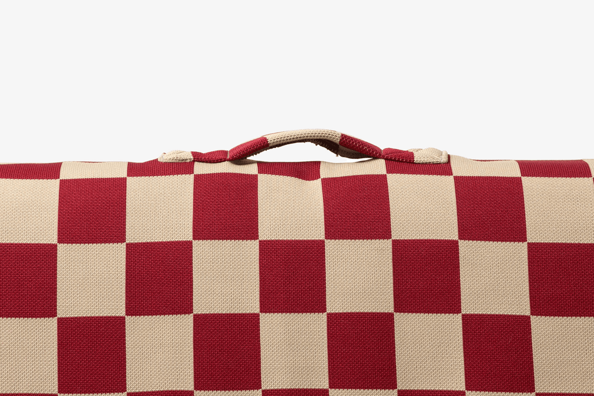 Red Checker | Dog Bed with Cover | Red Checkered Bedding - HT Animal Supply