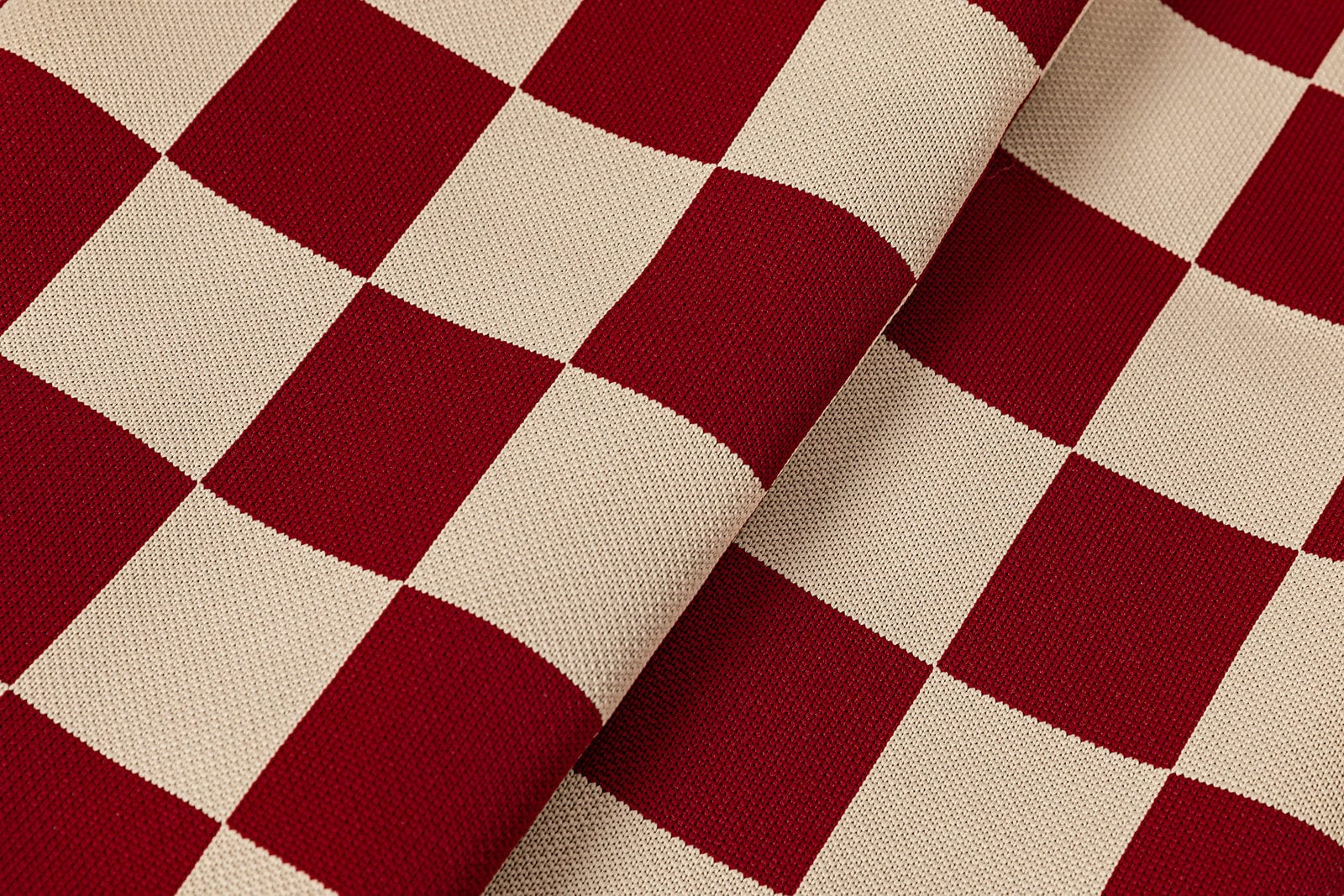 Red Checker | Dog Bed with Cover | Red Checkered Bedding